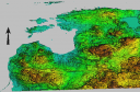 GMP iekļautais Latvijas digitālais reljefa modelis