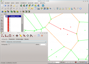 Topoloģiska GRASS vektoru rediģēšana QGIS vidē